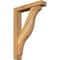 Ekena Millwork Funston Block Rough Sawn Bracket w/ Offset Brace, Western Red Cedar, 4"W x 18"D x 26"H BKT0402X18X26FST05RWR - alternate 1
